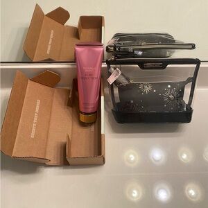Victoria's Secret makeup bag set and lotion